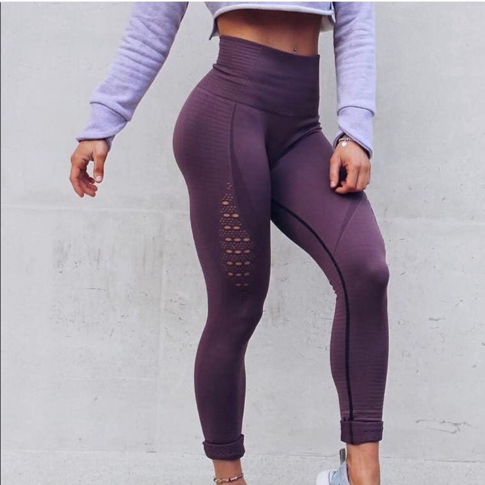 Gymshark Energy Seamless Leggings in Purple Wash